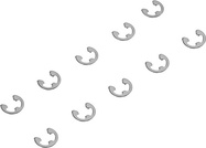 Axial segrovky (E-klipy) E4mm (10)