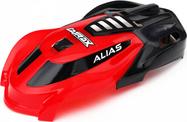 Traxxas kabína červená, skrutka 1.6x5 (3): LaTrax Alias