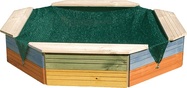 Woody Sandkasten 10310 bunt aus Holz