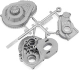 Axial-Getriebebox Silber LCX