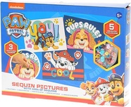Paw Patrol mozaika 3druhy obrázkov 21x15cm s flitrami a lepidlom