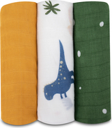 LIONELO Bambusove plenice Bamboo Set Dino, 3 kosi
