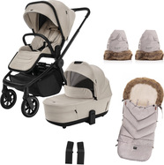 Set Move Cross 5 + tiefe Wanne Move XL 5 + Geschenke, Ivory Beige
