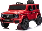 Auto elettrica Mercedes G580 12V, rosso, telecomando 2,4 GHz, Bluetooth, USB