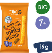 Ella's Kitchen BIO Chrumkavé tyčinky s kukuričkou a mrkvou (16 g)