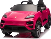 Elektromos kisautó Porsche Macan 12V hátsókerék-meghajtással és licenccel (Egyszemélyes),