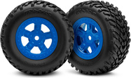 Traxxas koleso 1.8/1.4", disk SCT modrý, pneu SCT (2)