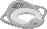 Maltex Redukcia na WC s úchytmi mäkká The Nature Buddies Medveď - Grey
