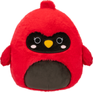 Squishmallows Fuzz-A-Mallows Kardinál - Cazlan, 30 cm
