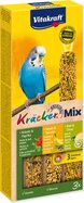 Tyčinky Vitakraft Kracker Trio Mix s banánmi, bylinkami a kiwi 3ks