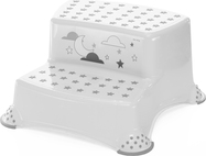 Dvojstupienok k WC/umývadlu "Moon", White