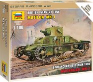 Wargames (WWII) tank 6191 - British Light Tank "Matilda Mk I" (1:100)