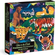 Mudpuppy Puzzle Predators – leuchtet im Dunkeln, 500 Teile