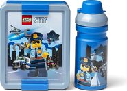 LEGO® City desiatový set (flaša a box) - modrá
