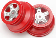 Traxxas disk 1.4/1.8" SCT saténovo-červený (2)