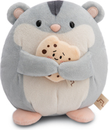 NICI pluș MyMochi Hamster Shai 16cm cu biscuiți în ambalaj cadou