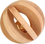 Hračka Trixie loptička s rolničkou drevo 6cm
