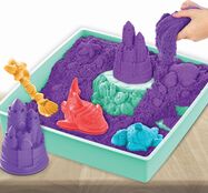 Kinetic sand scatola di sabbia liquida con tappetino viola