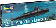 Plastic ModelKit ponorka 05185 - S.S.B. Abraham Lincoln with Interior (1:253)