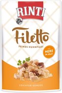 Kapsička Rinti Filetto Adult kuracie a kuracie srdce v želé 100g