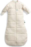 ERGOPOUCH Vak na spanie s rukávmi organická bavlna Jersey Oatmeal Marle 3-12 m, 6-10 kg, 3