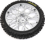 Losi koleso s pneu Dunlop MX53 predné, disk chróm: PM-MX