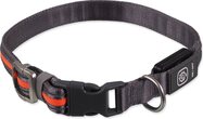 Obojok Dog Fantasy USB LED nylonový svietiaci M-L oranžový 2,5x45-65cm