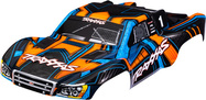 Karosserie Traxxas Slash 4X4 arancione-blu (senza clip)