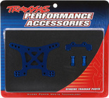 Traxxas torre delantera de amortiguadores de aluminio azul