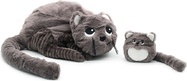 PTIPOTOS Plüschkatze Miaou braun – Mama mit Baby