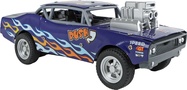 Modré kovové autíčko muscle car na zotrvačník, 21 cm | Roadblasters