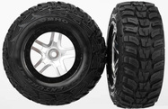 Traxxas koleso 2.2/3.0", disk SCT Split-Spoke saténový-čierny, pneu Kumho S1 (2)