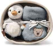 STEIFF Friends Lio pinguino set regalo con bavaglino