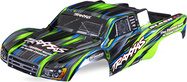 Traxxas karosszéria Slash 4X4 zöld (kapocs nélküli)