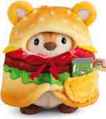 NICI pluș MyMochi Tiger Tiggy 8cm în costum de hamburger și castravete, set ambalaj cadou