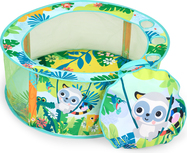 BRIGHT STARTS Piscine de jeu avec balles Rowdy Rainforest™ Stow &amp; Go, 6m+