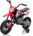 Elektrická Motorka MOTOCROSS, červená, 12V batéria, EVA mäkké kolesá