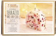 GRAINE CREATIVE Kreativni set za izdelavo sveč s Terrazo učinkom