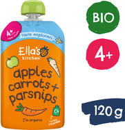 Ella's Kitchen BIO Mrkva, jablko a paštrnák (120 g)