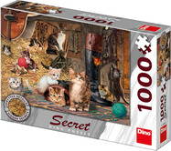 Dino mačičky 1000 secret collection Puzzle