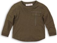 Tričko chlapčenské s dlhým rukávom, Minoti, RANGER 5, khaki - 68/80
