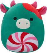 Squishmallows Krava s lízankovým bruškom Ruben, 20 cm