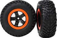 Traxxas koleso 2.2/3.0", disk SCT čierno-oranžový, pneu SCT S1 (2)