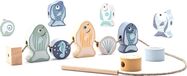 CUBIKA Pastel 16020 Navliekacie ryby a morské živočíchy - navliekací set - 13 drevených di