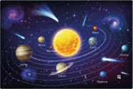 Schreibtischunterlage PP 60x40cm Planeten