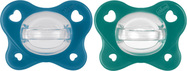 CHICCO Cumlík Physio Dual Soft silikónový chlapec 16-36m, 2 ks