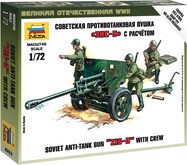 Wargames (WWII) military 6253 - Soviet 76mm anti-tank gun ZIS-3 (1:72)