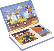 Janod Magnetibook Na stavbe Magnetická kniha pre deti