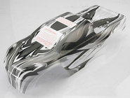 Traxxas carrosserie ProGraphix argentée : T-Maxx Classic