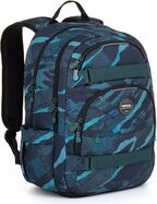 Zaino studentesco nel design blu-turchese Topgal VIKI 25078